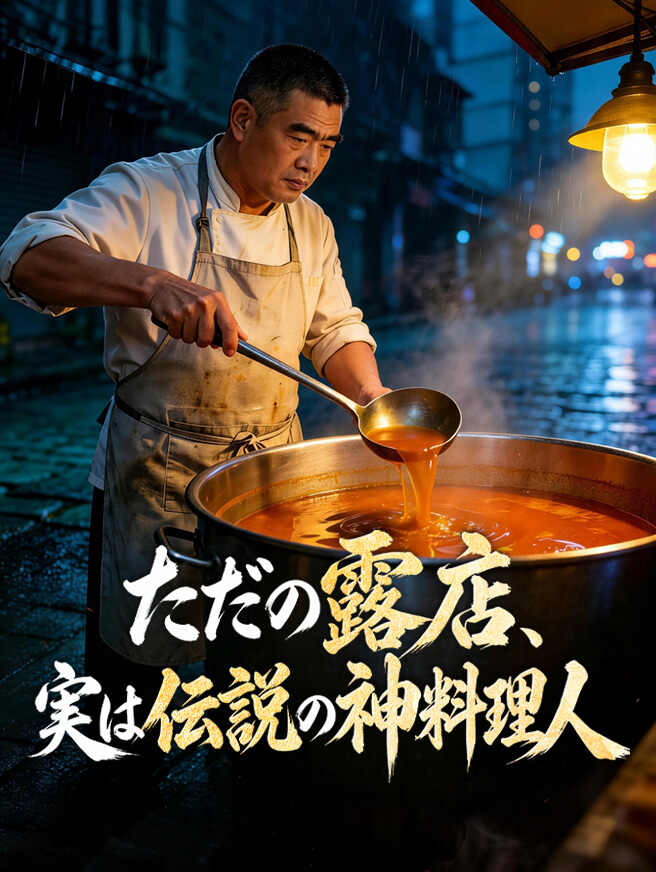 ただの露店、実は伝説の神料理人 